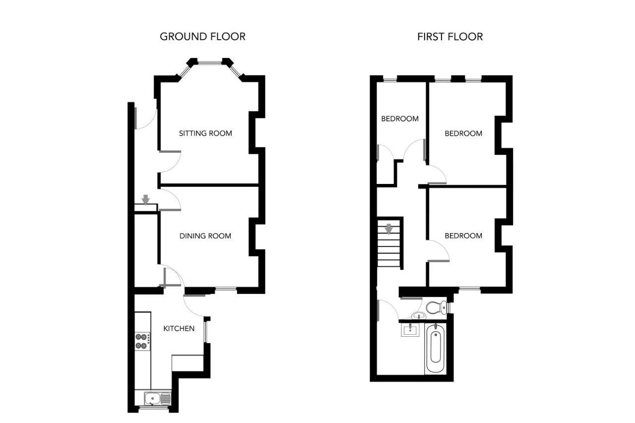 Fantastic, Spacious 3 Bedroom House With Garden Bath Exterior photo